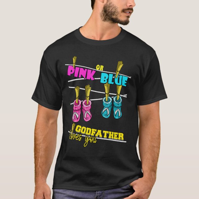 T-shirt Mens Gender Reveal Party Team Baby Shower Pinkness (Devant)