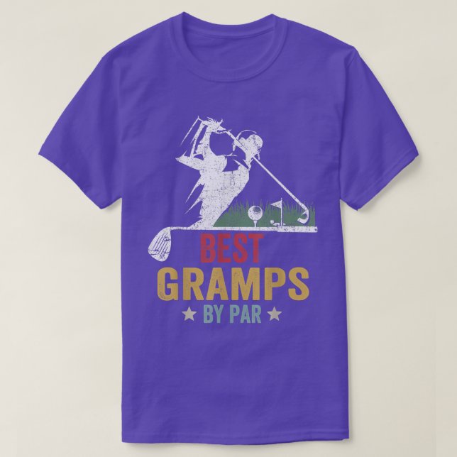 T-shirt Mens Golf Best Gramps Par Par Daddy Golfer Père (Design devant)