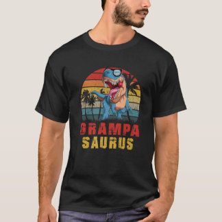T-shirt Mens Grampa Saurus Dinosaur Funny Grampasaurus T R