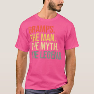 T-shirt Mens Gramps L'Homme Le Mythe La Légende Grand-Père