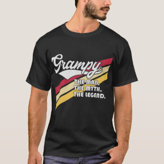 T-shirt Mens Grampy The Man The Myth The Legend Père's