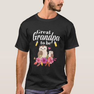 T-shirt Mens Grand-Père D'Être Un Baby shower De Chouett
