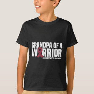 T-shirt Mens Grand-père d'un guerrier Cerveau Aneurysme se
