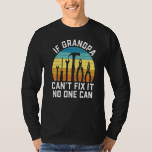 T-shirt Mens Grand-Père Handyman Fixateur De Menuiserie De