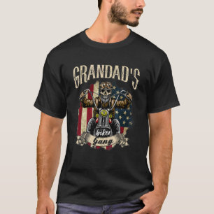 T-shirt Mens Grand Vélo Gang Drapeau Grand Vélo