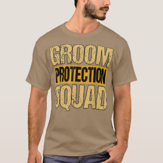 T-shirt Mens Groom Protection Squad Bachelor Party