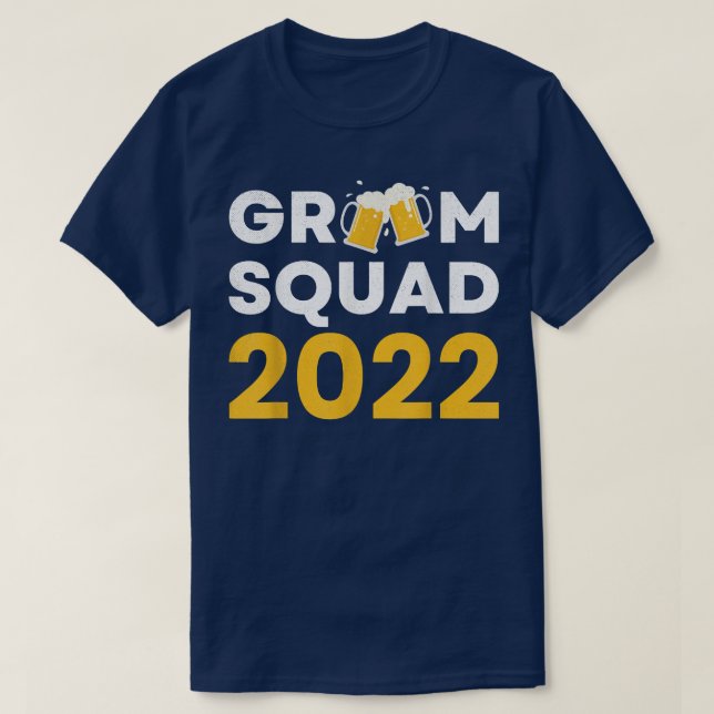 T-shirt Mens Groom Squad Bachelor Party Drinking Team Groo (Design devant)