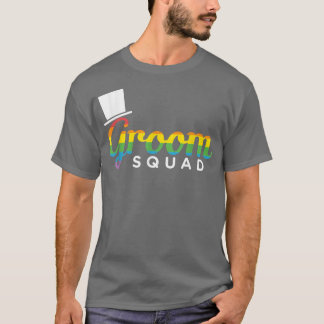 T-shirt Mens Groom Squad LGBT Gay Bachelor Party 