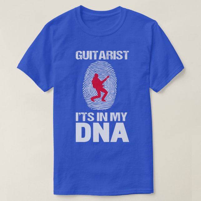 T-shirt Mens Guitariste Est Mon ADN Funny Guitare Coach875 (Design devant)