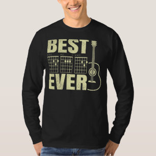 T-shirt Mens Guitariste Père Meilleur Papa Jamais Papa Cho