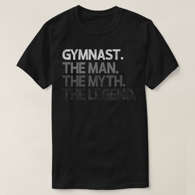 T-shirt Mens Gymnaste Gymnastique Homme Le MytheDon (Design devant)
