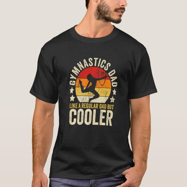 T-shirt Mens Gymnastique Papa Comme Un Père Régulier Mais  (Devant)
