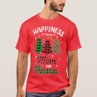 T-shirt Mens Happiness est en train d'être maman et Memaw 