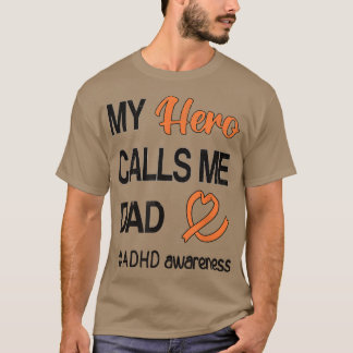 T-shirt Mens Hero M'Appelle Papa Trouble Déficit D'Attenti