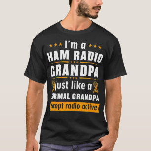 T-shirt Mens Hobbyiste Opérateur de radio Ham Récepteur am
