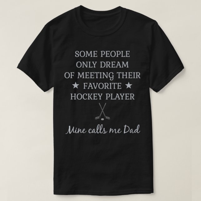 T-shirt Mens Hockey Dad Father of Hockey Player Father's D (Design devant)