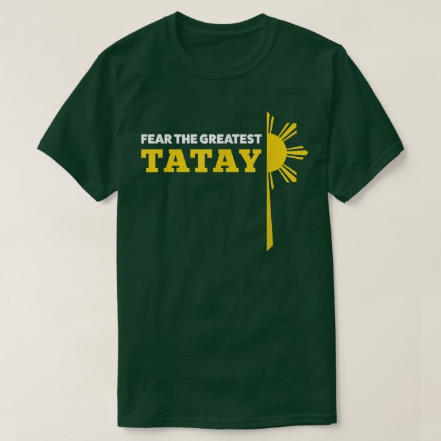 T-shirt Mens Home est l'endroit où mon tatay est grand-pèr (Design devant)