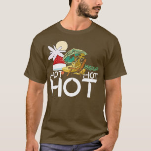 T-shirt Mens Hot Hot Hot Noël En Juillet Surf Xmas E