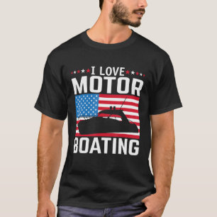 T-shirt Mens I Love Motorboating Tee Nitro B
