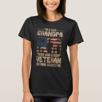 T-shirt Mens I m'a Papa Grand-père Vétéran Père Jour 1