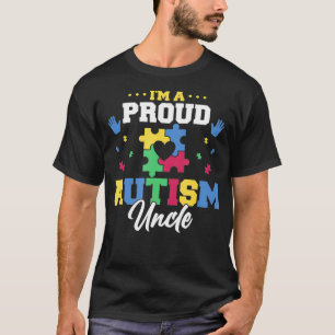T-shirt Mens I'm a proud autism uncle 