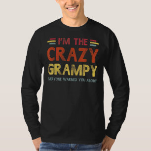 T-shirt Mens Im'S Crazy Grampy Meilleur Grand-Père Jamais