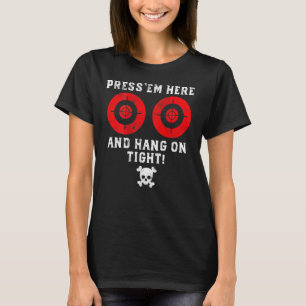 T-shirt Mens Instructions Passager Presse Em Here Funny Mo