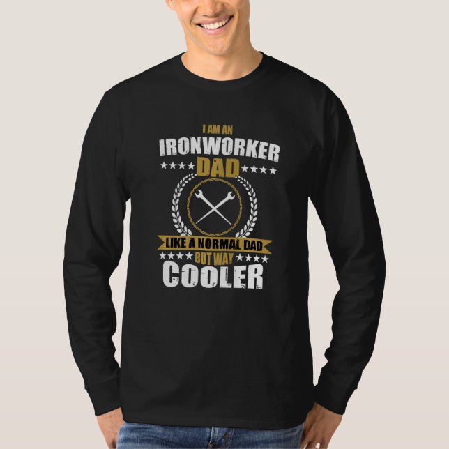 T-shirt Mens  Ironworker Dad Costume For Father (Devant)