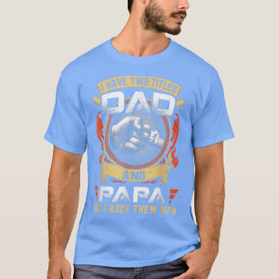 T-shirt Mens J'Ai Deux Titres Papa Et Papa Funny Papa Fat