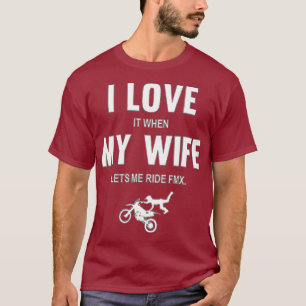 T-shirt Mens J'aime quand ma femme me laisse monter