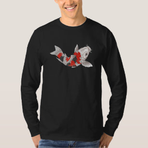 T-shirt Mens Japanese Koi Carp Nishikigoi Fish Decorative