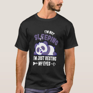 T-shirt Mens Je Ne Dors Pas Je Me Repose Juste Les Yeux Fa