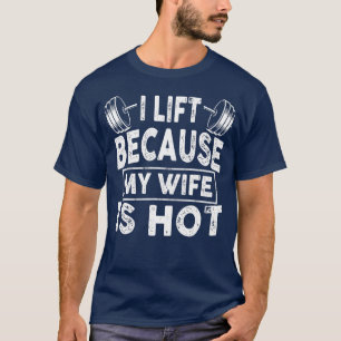 T-shirt Mens Je Souleve Parce Que Ma Femme Est Entraînemen