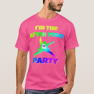 T-shirt Mens Je suis l'après fête de bal Funny 80s Prom 