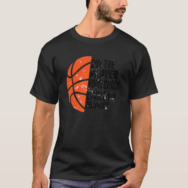 T-shirt Mens Je suis le joueur Votre entraîneur vous a ave (Devant)