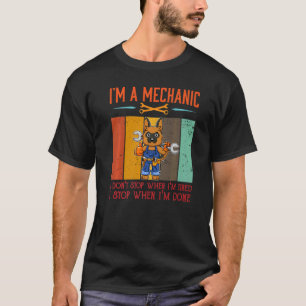 T-shirt Mens Je suis Mécanique Stop Quand Je Suis Fait Méc