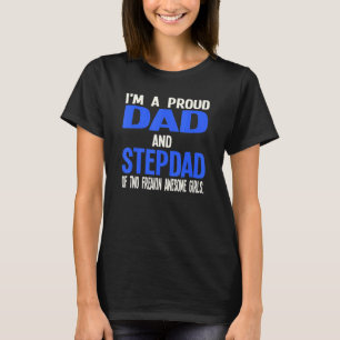 T-shirt Mens Je suis un papa fier et Stepdad Bonus Papa