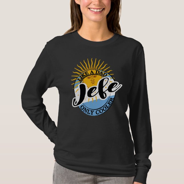 T-shirt Mens Jefe Dad in Spanish Argentina (Devant)