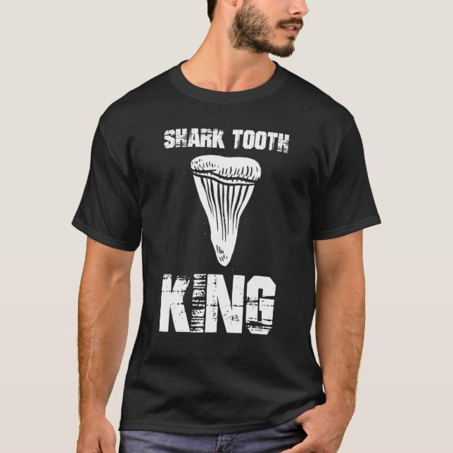 T-shirt Mens Jurassic Fossil digging World   Shark Tooth K (Devant)