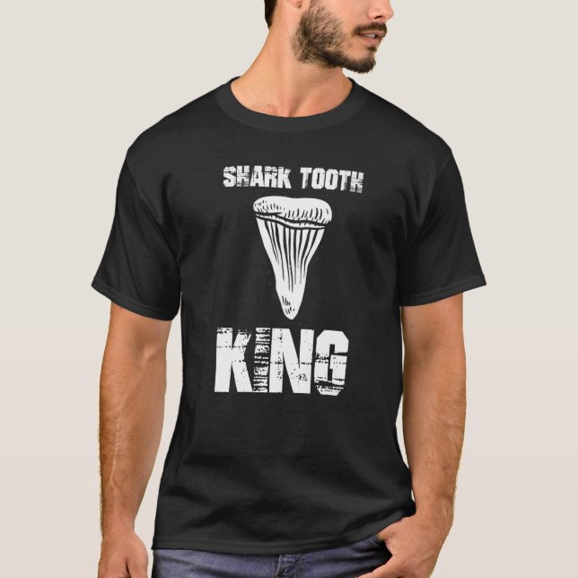 T-shirt Mens Jurassic Fossil digging World  Shark Tooth Ki (Devant)