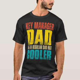 T-shirt Mens Key Manager Papa J'aime papa normal mais Cool