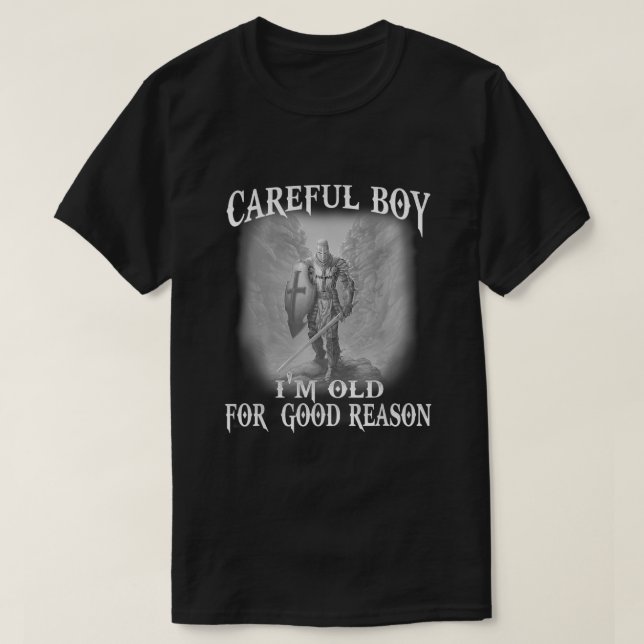 T-shirt Mens Knight Templier Chrétien Guerrier De Dieu Im  (Design devant)