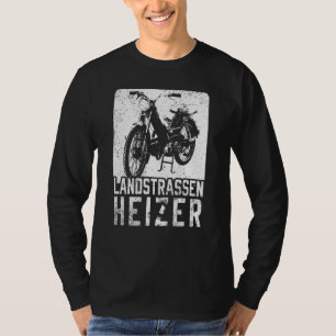 T-shirt Mens Landstrasse Chauffage cyclé Mokick Scooter