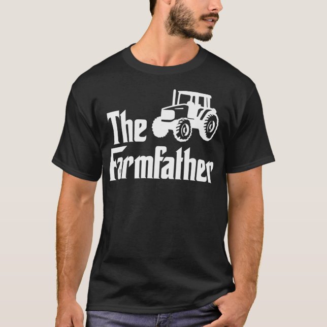 T-shirt Mens Le Farmfather Funny Propriétaire Agricole Tra (Devant)