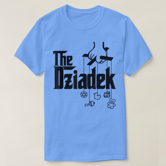T-shirt Mens Le grand-père polonais Dziadek Baby shower (Design devant)