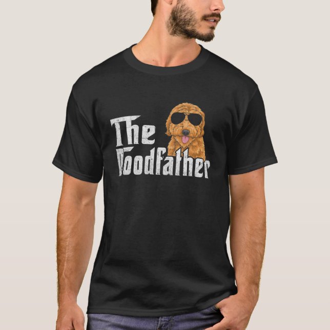 T-shirt Mens Le Parrain Funny Goldendoodle Papa Père (Devant)