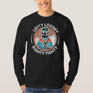T-shirt Mens Lefty Loosey Ingénieur mécanique puissant