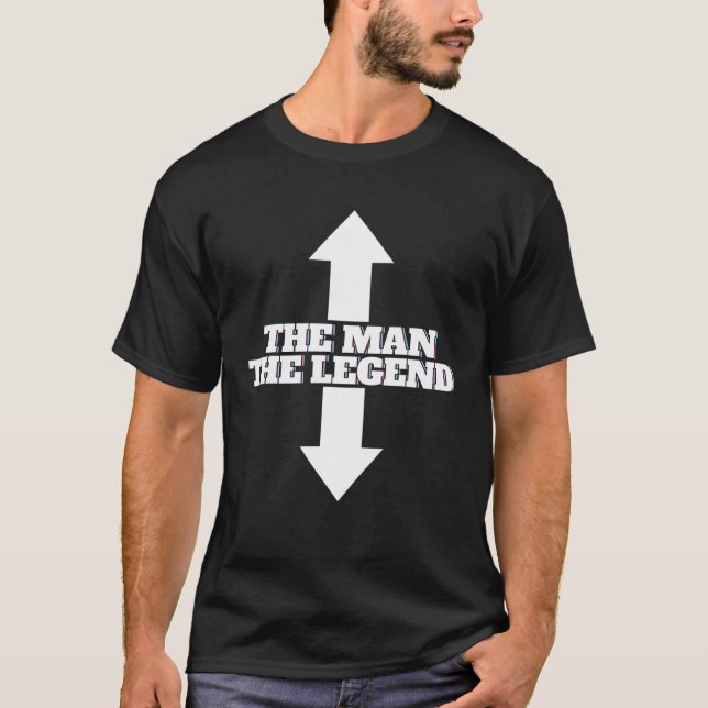 T-shirt Mens L'Homme La Légende L'Homme La Légende Homme M (Devant)