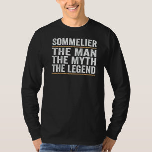 T-shirt Mens L'Homme Le Mythe La Légende Vin Sommelier