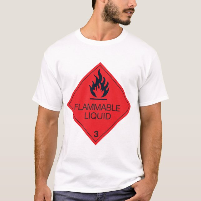 T-shirt Mens liquides inflammables (Devant)